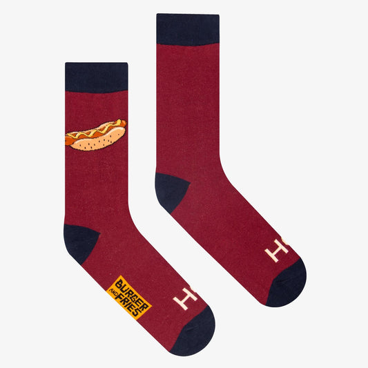 Calze Food Socks BF1008 "I'm Hot" Socks Burger and Fries