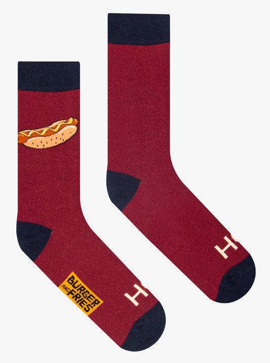 Calze Food Socks BF1008 "I'm Hot" Socks Bruger and Fries