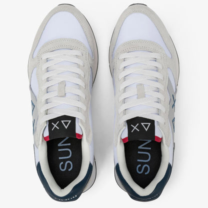 Sneakers uomo SUN68 Jaki Solid Z36115-01 Bianca | Casual e Sportiva