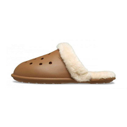 Sabot Classic Fuzz Scuff Crocs nero pelliccia ecologica 212143