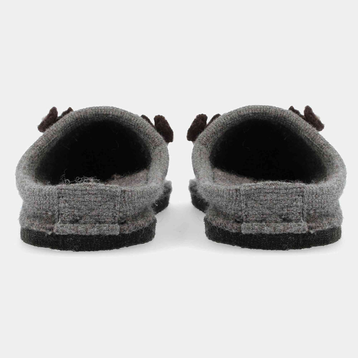 Pantofole HAFLINGER Renna 31308904 grigio in lana cotta - dettaglio 4
