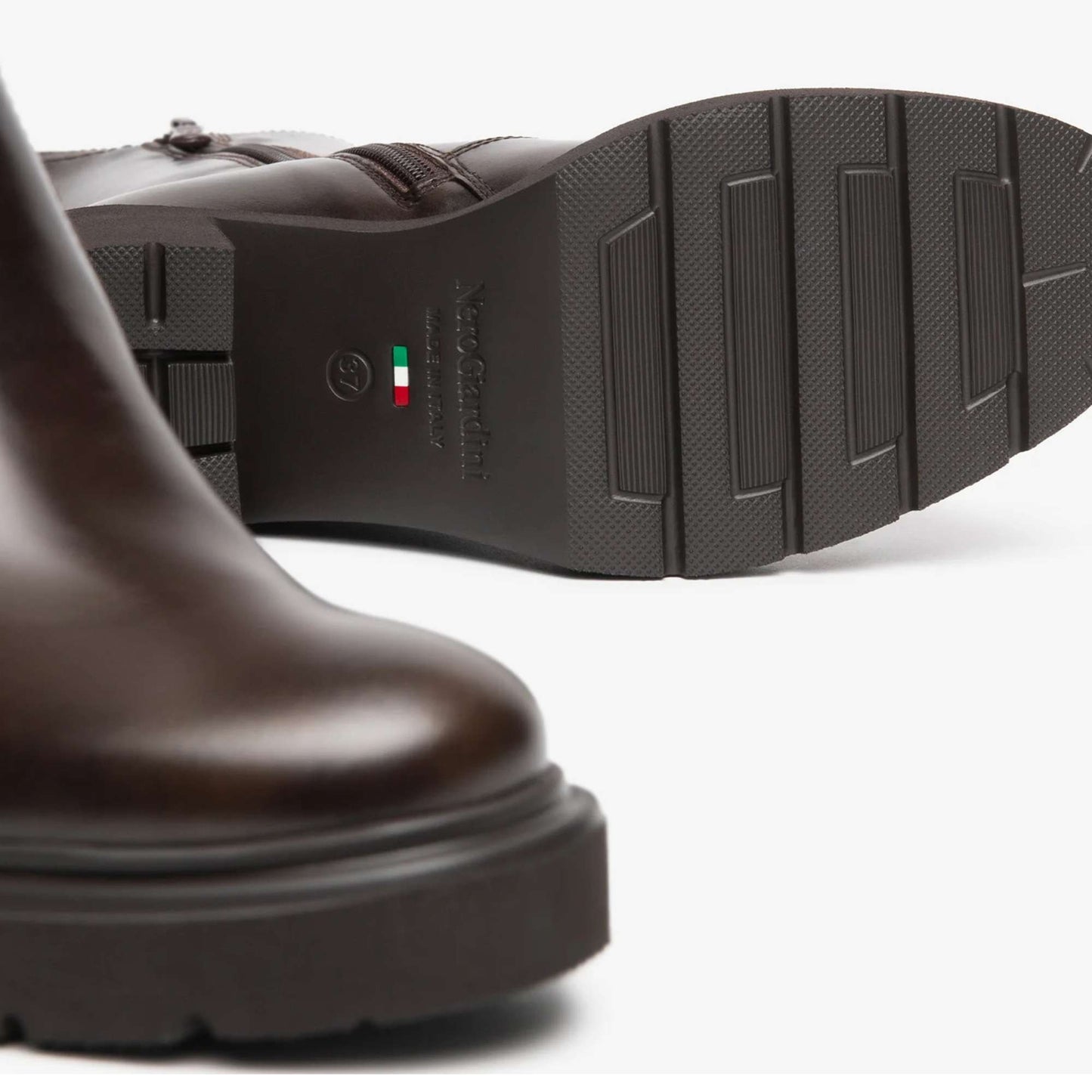 Stivaletti NeroGiardini Chelsea I618081D-301 Donna in Pelle Marrone Caffé