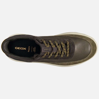 Sneakers GEOX "Spherica Plus" U56MPA militare/marrone