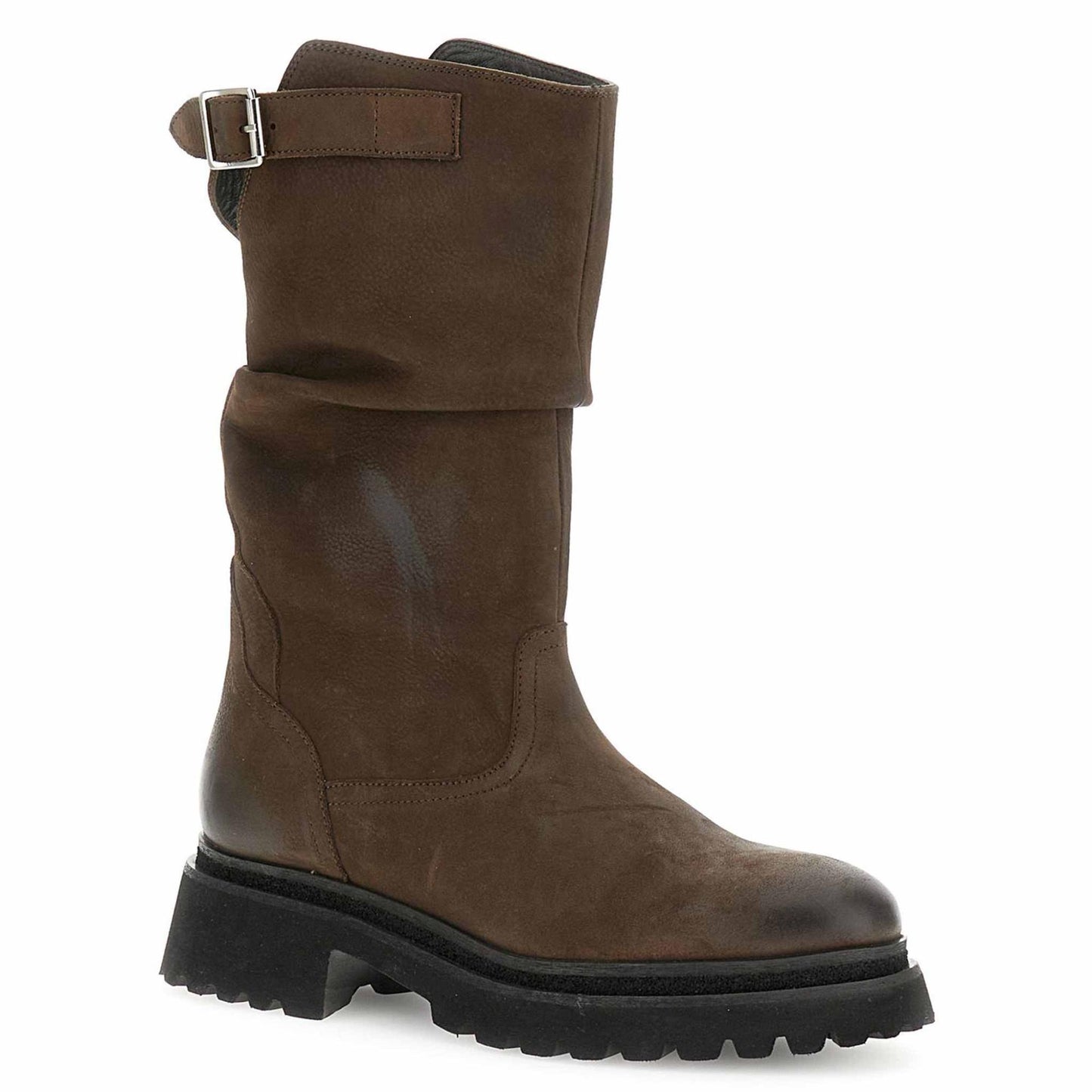 Stivali CafèNoir FD7007 in nubuck  marrone