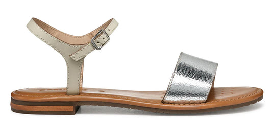 Sandali GEOX "Sozy" D55LXJ pelle argento