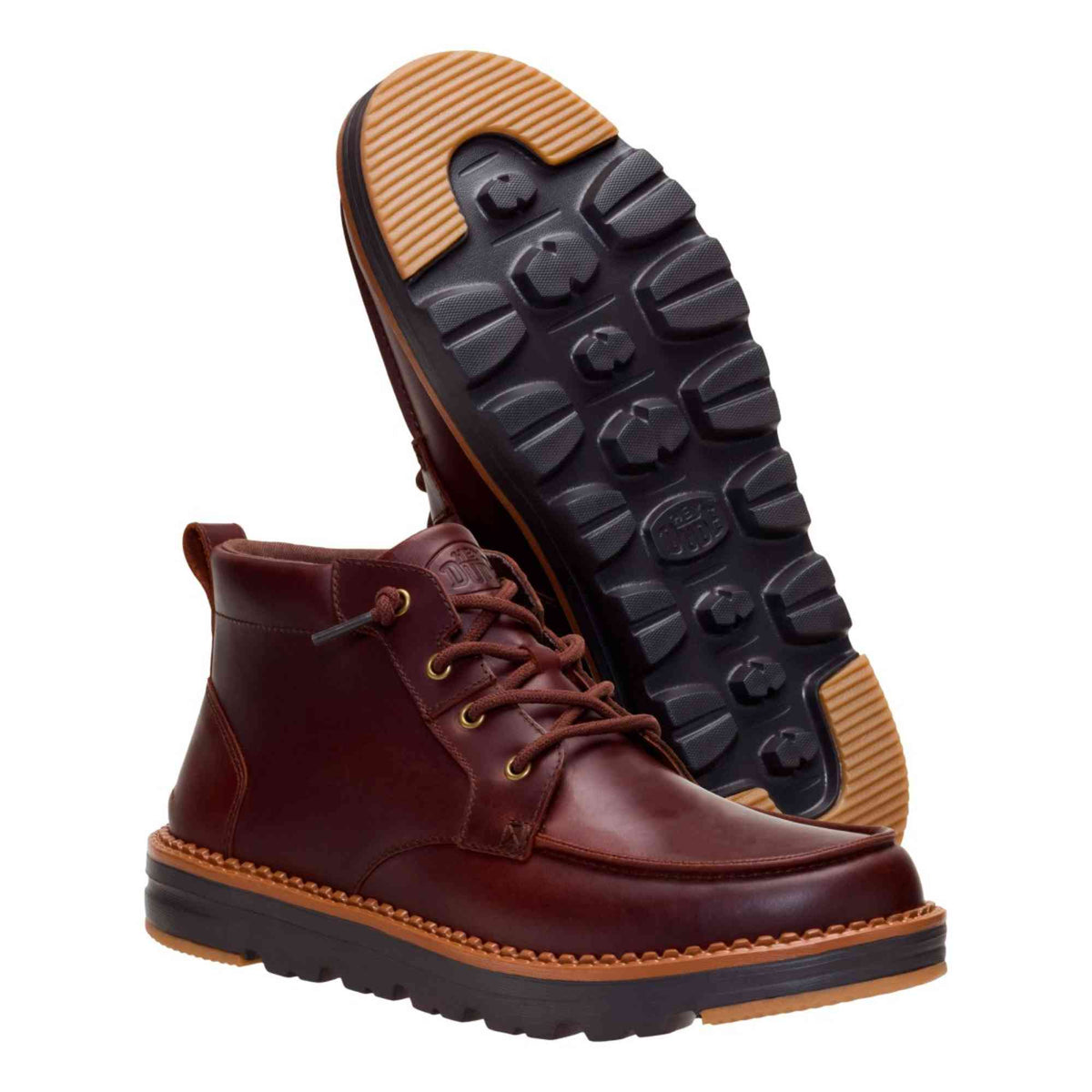 Polacchino Hey Dude Flint Boot Stringata in Pelle 45878-2ON