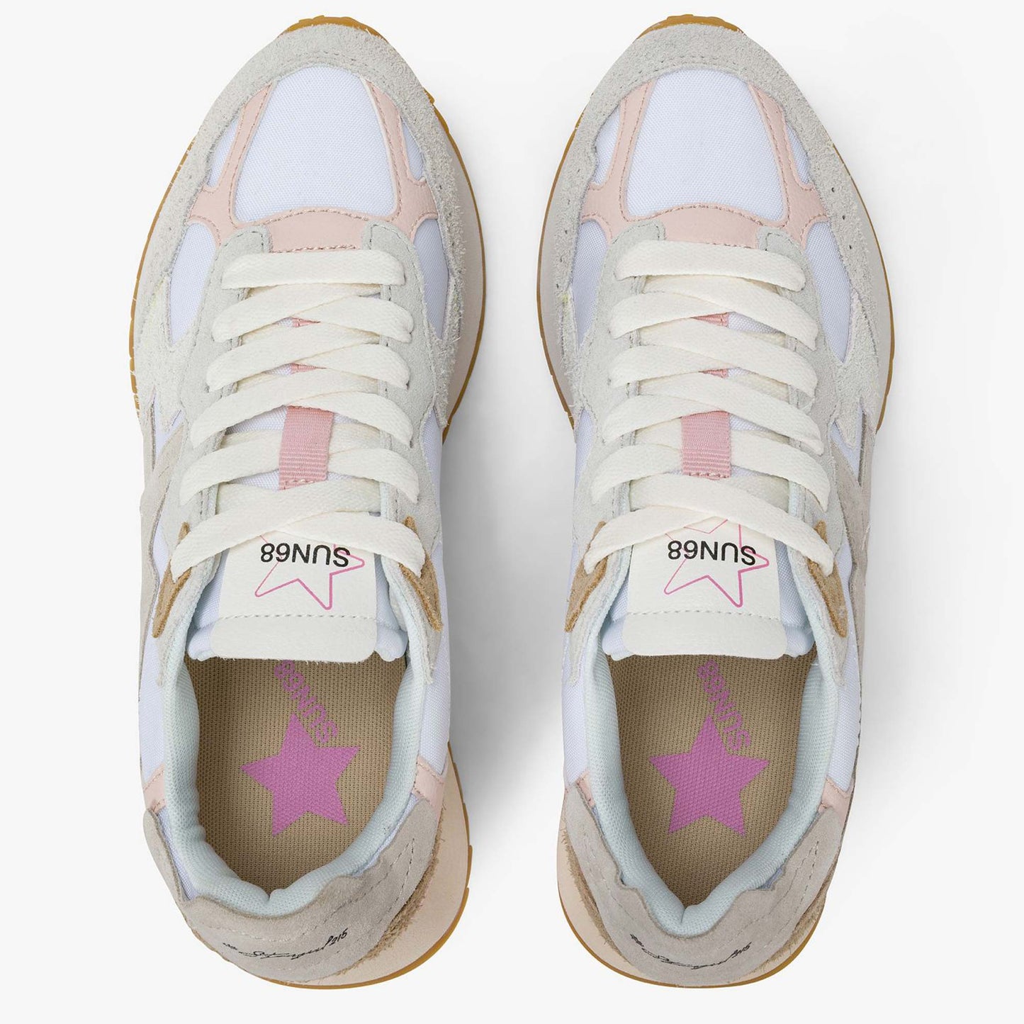Sneakers SUN68 StarGirl Multicolor Donna Z36215-01 Bianca | Tendenza e Comfort