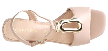 Sandali CafèNoir LB9105 con accessorio metallo smaltato