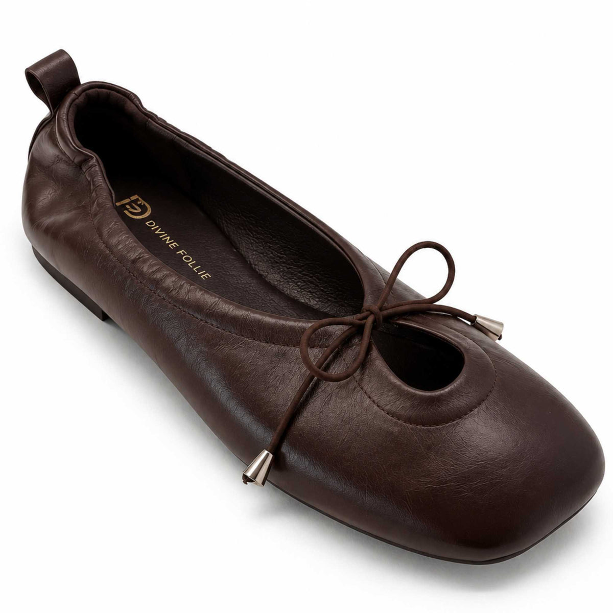 Ballerine Divine Follie "LW43" donna pelle marrone