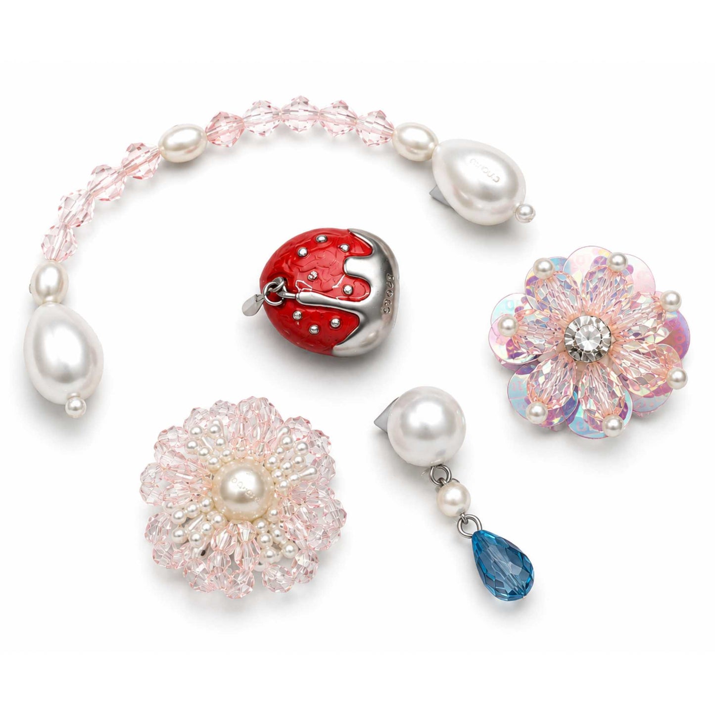 Jibbitz™ Charms per Sabot Unisex cutesy strawberry 5pz