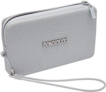 Borsa donna Mini bag plus glitter Havaianas in silicone argento