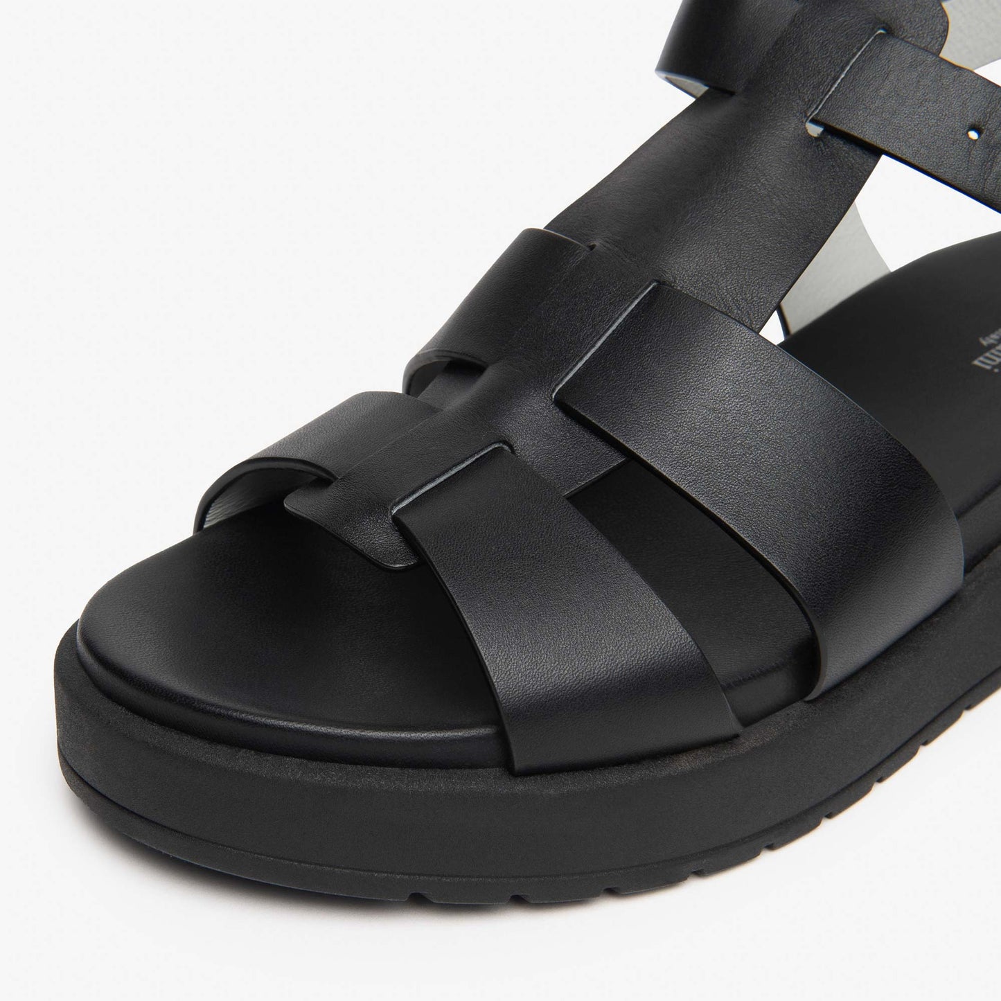 Sandali Platform NeroGiardini Donna E617050-100 | Pelle Nero, Tacco Comodo