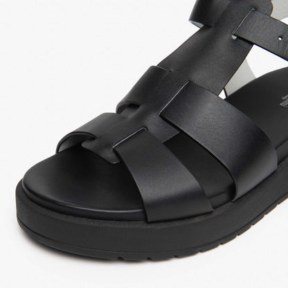 Sandali Platform NeroGiardini Donna E617050-100 | Pelle Nero, Tacco Comodo