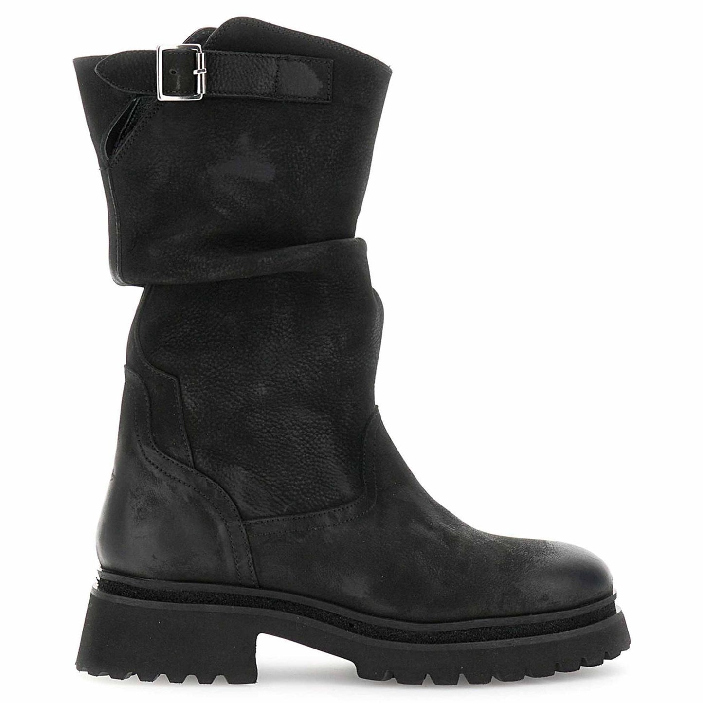 Stivali CafèNoir FD7007 in nubuck nero