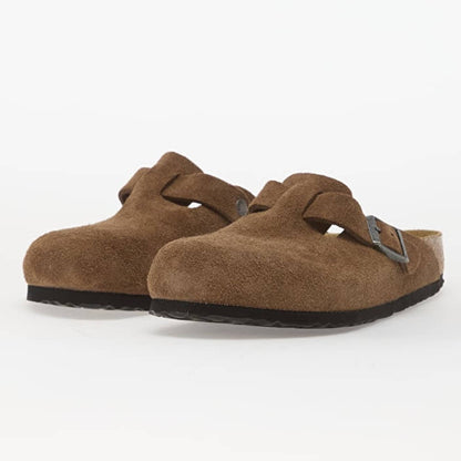 Sabot Boston  Birkenstock 1032795 camoscio Dark Tea (35-40)