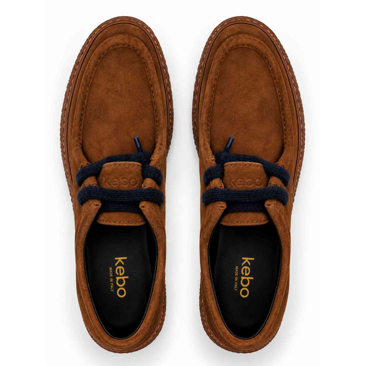 Scarpe KEBO LG5006 Stringate in Camoscio Marrone