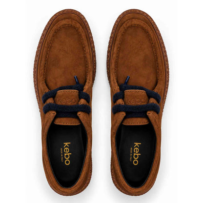 Scarpe KEBO LG5006 Stringate in Camoscio Marrone