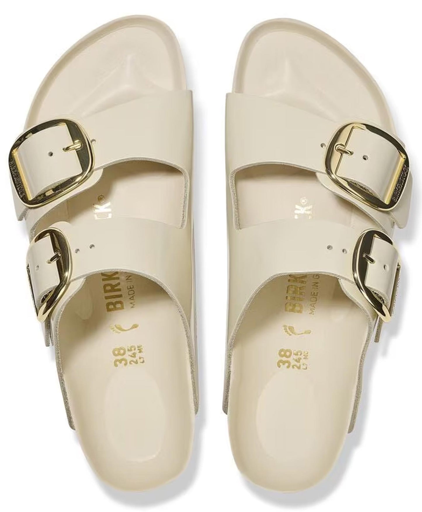 Sandali Arizona Big Buckle Shine Birkenstock ecru 1026128 (35-41)