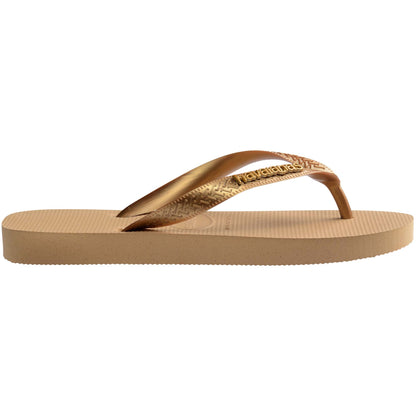 Havaianas Top Logo Metallic Beige/Oro | Sandali Infradito Donna 4127244.0570