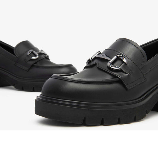 Mocassini NeroGiardini I513980-100 I513980 3980 scarpe