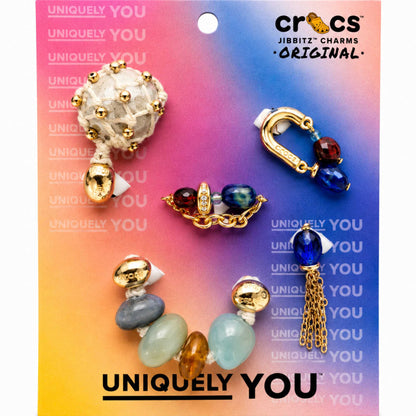 Jibbitz™ Charms per Sabot Unisex stone and gold 5pz