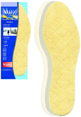 Soletta "Piede Caldo" in pura lana e morbido lattice trapuntato