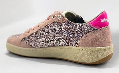 Sneaker Blauer OLYMPIA scarpe donna glitter rosa