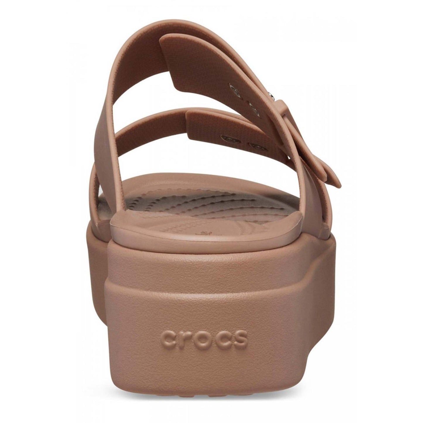 Sandali Crocs Brooklyn Buckle Low Wedge 207431-2HI marrone