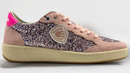 Sneaker Blauer OLYMPIA scarpe donna glitter rosa