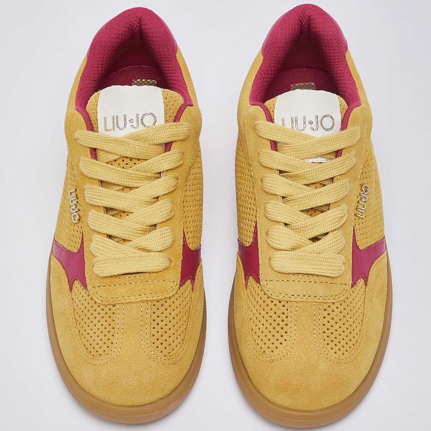 Sneakers LIU JO "Connor 01" BA6051 giallo ocra/fucsia