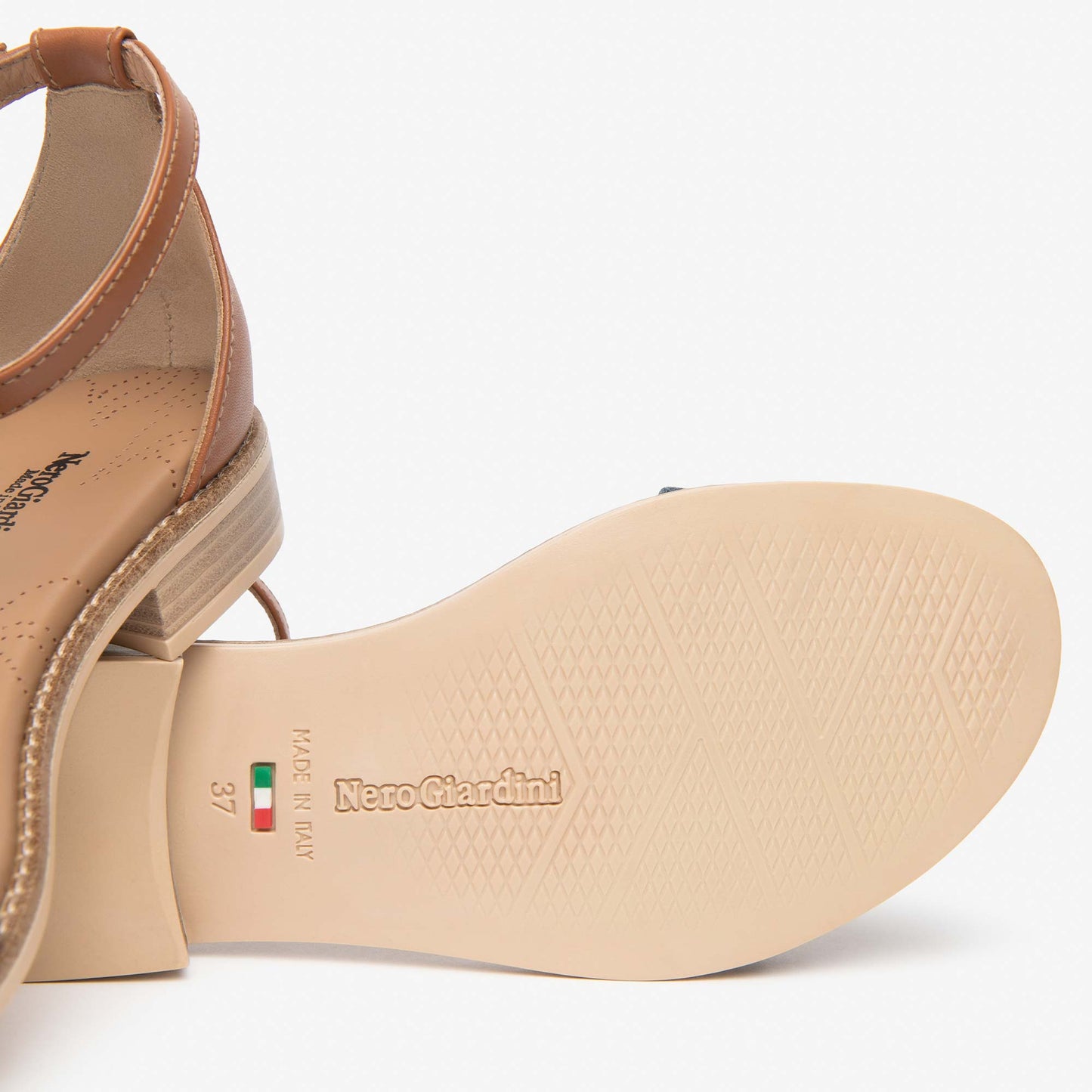 Sandali Nero Giardini Donna Tacco Basso in Pelle e Jeans | E615898D-214