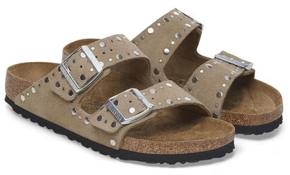 Sandali Arizona Rivet  Birkenstock camoscio taupe 1029390 (36-41)