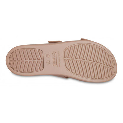 Sandali Crocs Brooklyn Buckle Low Wedge 207431-2HI marrone