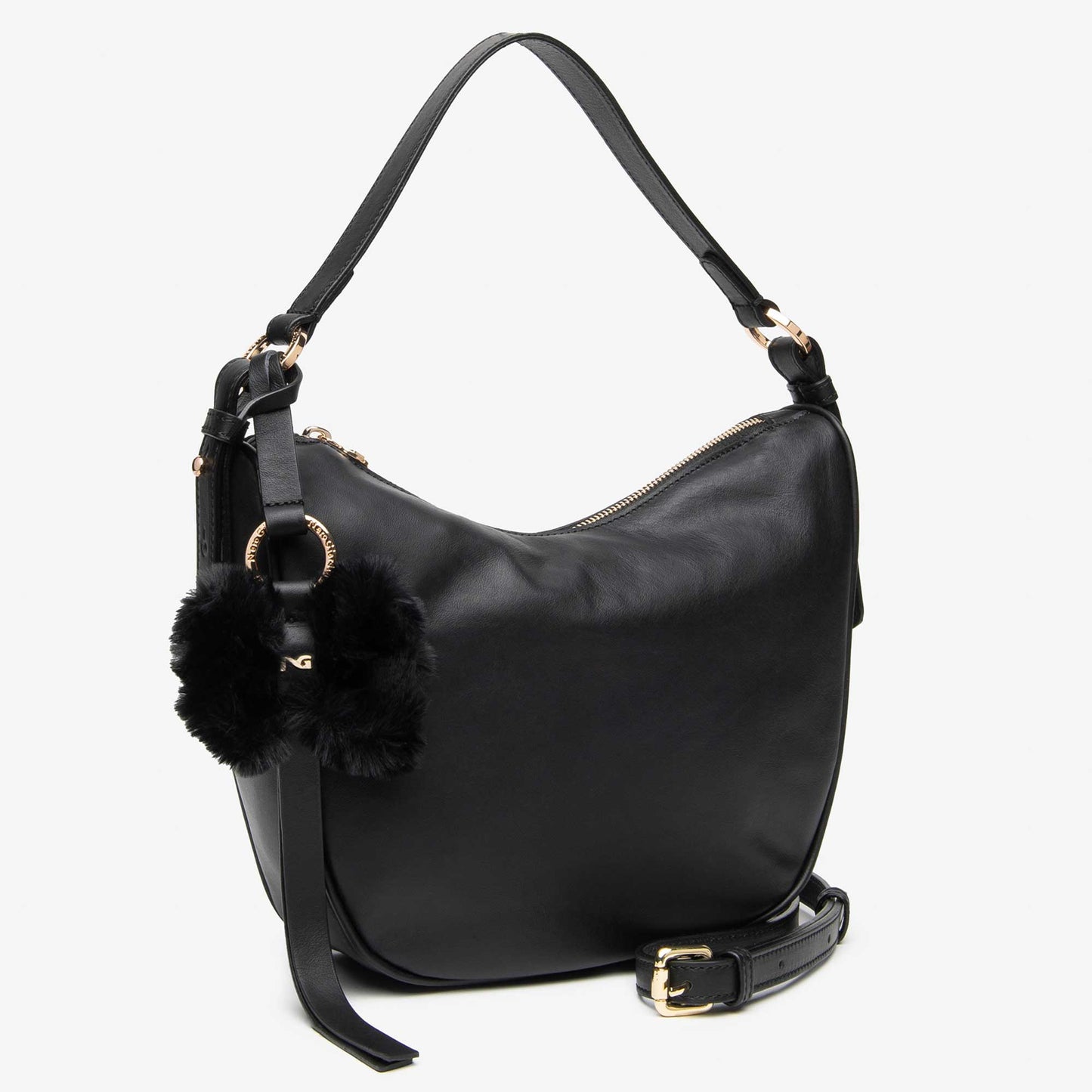 Borsa hobo in pelle NeroGiardini I644342D-100 donna