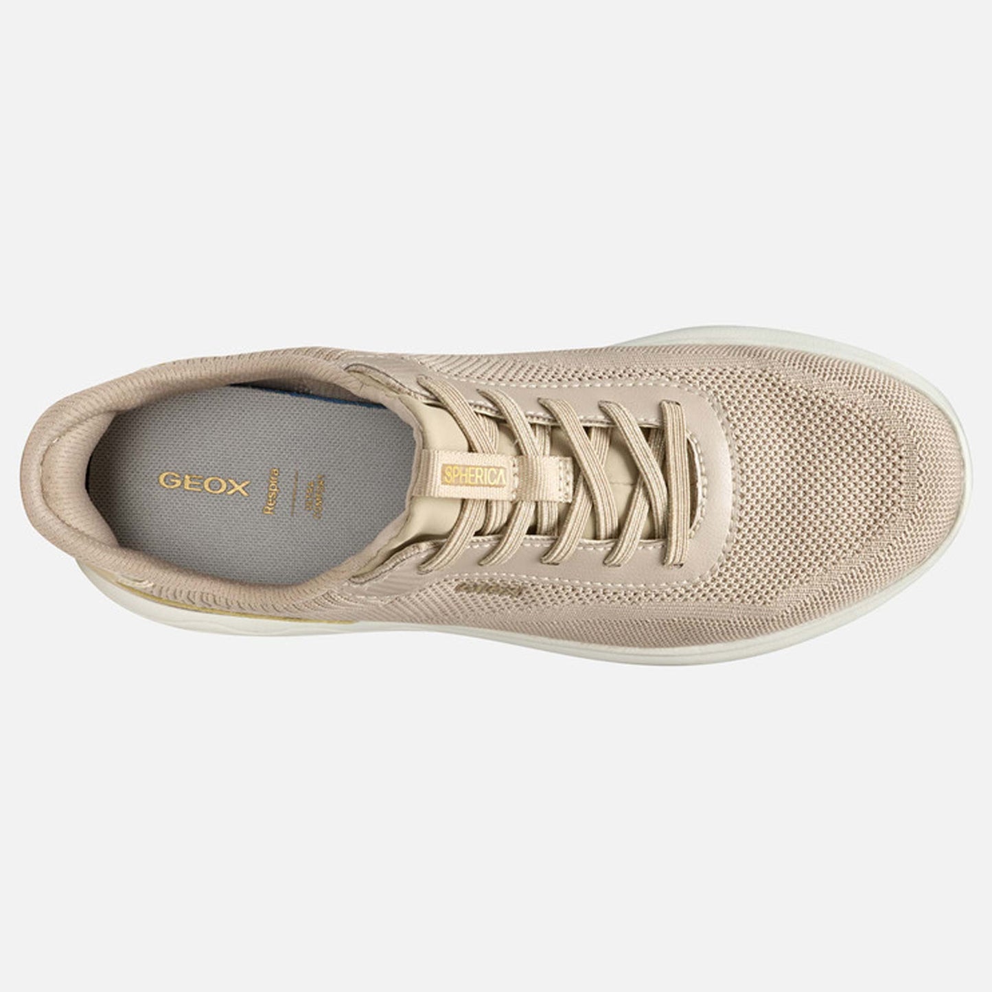 Sneakers GEOX Spherica Plus A Donna Fast In D557MA taupe/gold