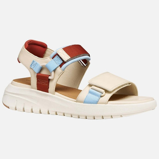 Sandali GEOX D65BSC "Flextride S" papyrus/crystal