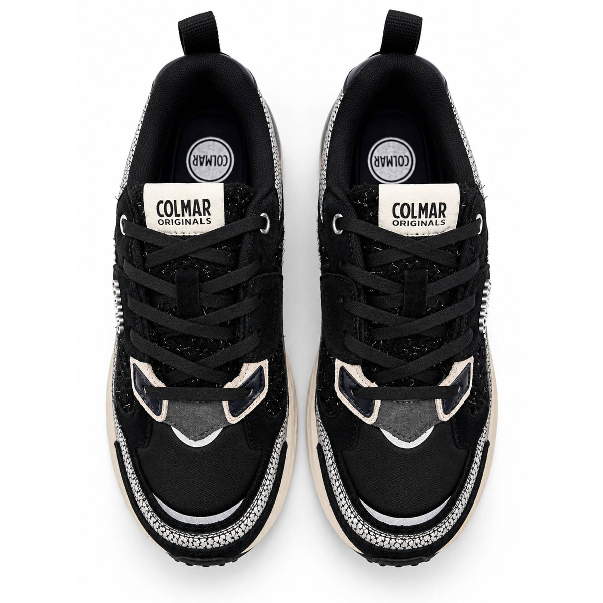 Sneaker Colmar Garner Sparkle S135 Donna Nero