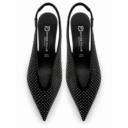 Slingback borchiato Divine Follie 7375 Decolte nero