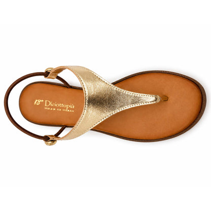 Sandali 18+ Infradito 9055 in pelle platino
