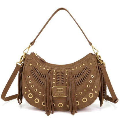 Borsa a spalla Apallosa La Carrie 162P-DB-433 donna Marrone