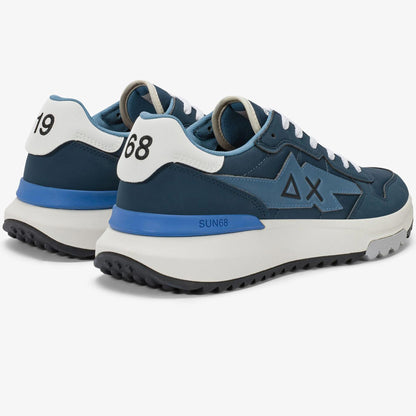 Sneakers uomo SUN68 Niki 2.0 Solid Z36121-07 Blu | Leggera e Flessibile
