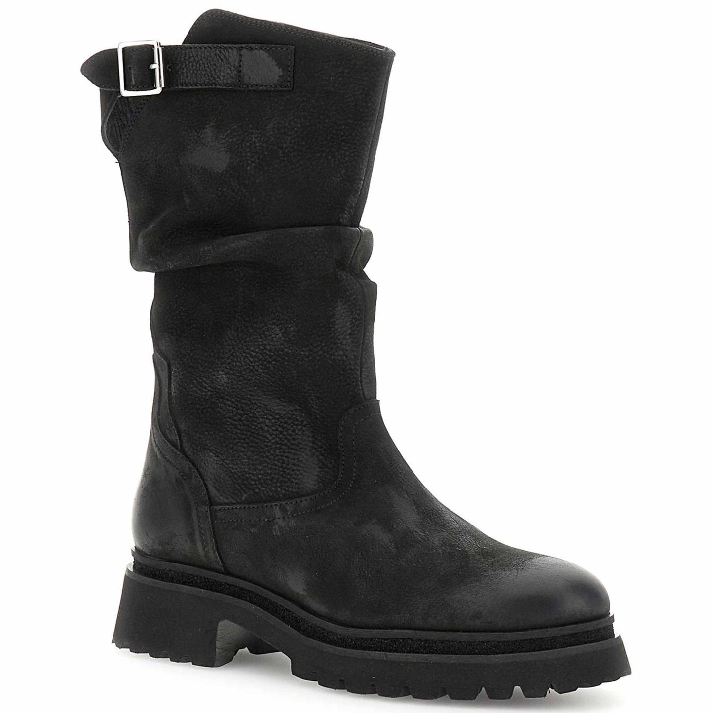 Stivali CafèNoir FD7007 in nubuck nero