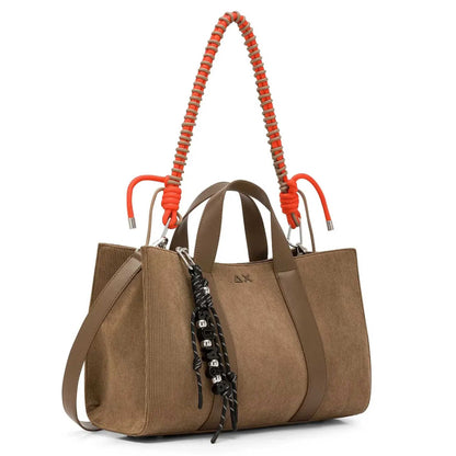 Midi bag velvet corduroy SUN68 Y46222_77 beige scuro