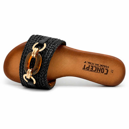 Ciabatta Concept 17113 Sandali donna Nero