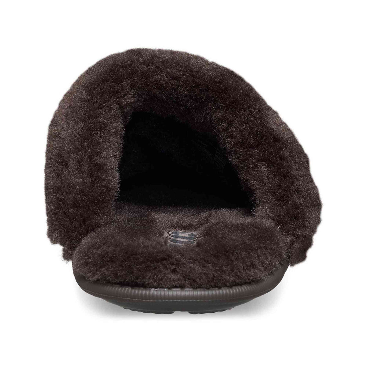 Sabot Classic Fuzz Scuff Crocs nero pelliccia ecologica 212143