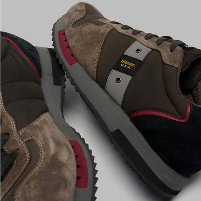 Sneaker Blauer QUEENS scarpe sport uomo nero