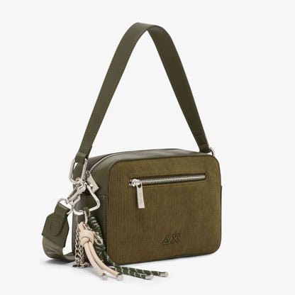 Camera bag velvet corduroy SUN68 Y46218_74 militare scuro