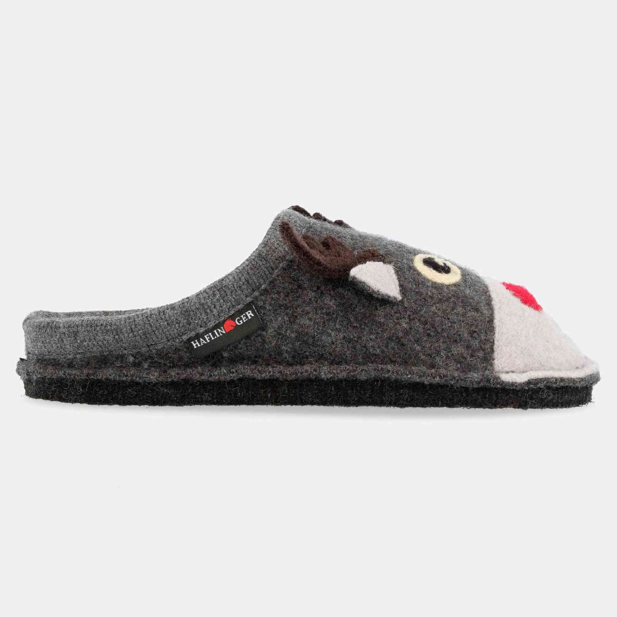 Pantofole HAFLINGER Renna 31308904 grigio in lana cotta