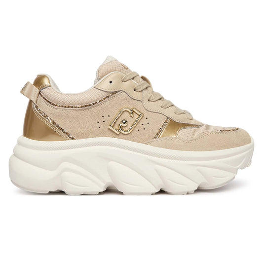 Sneakers LIU JO "Steffy 01" BA6025 beige/oro