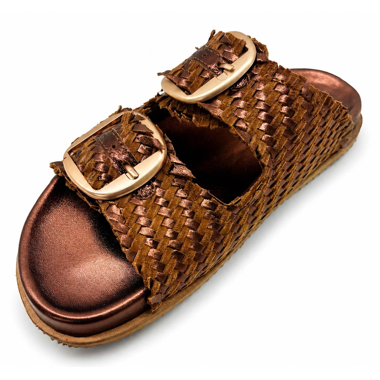 Sandali Ermans 7413 ciabatta donna marrone
